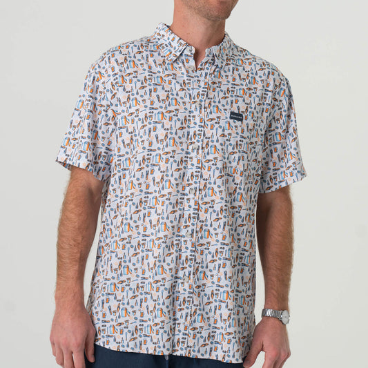 Burlebo Performance Button Up - Crawfish Boil