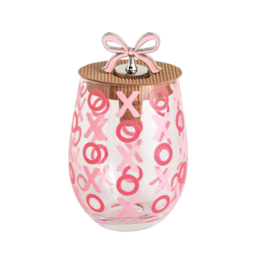 Valentine's Wine Glass and Stopper