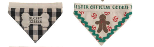 Multi Holiday Reversible Pet Bandanas