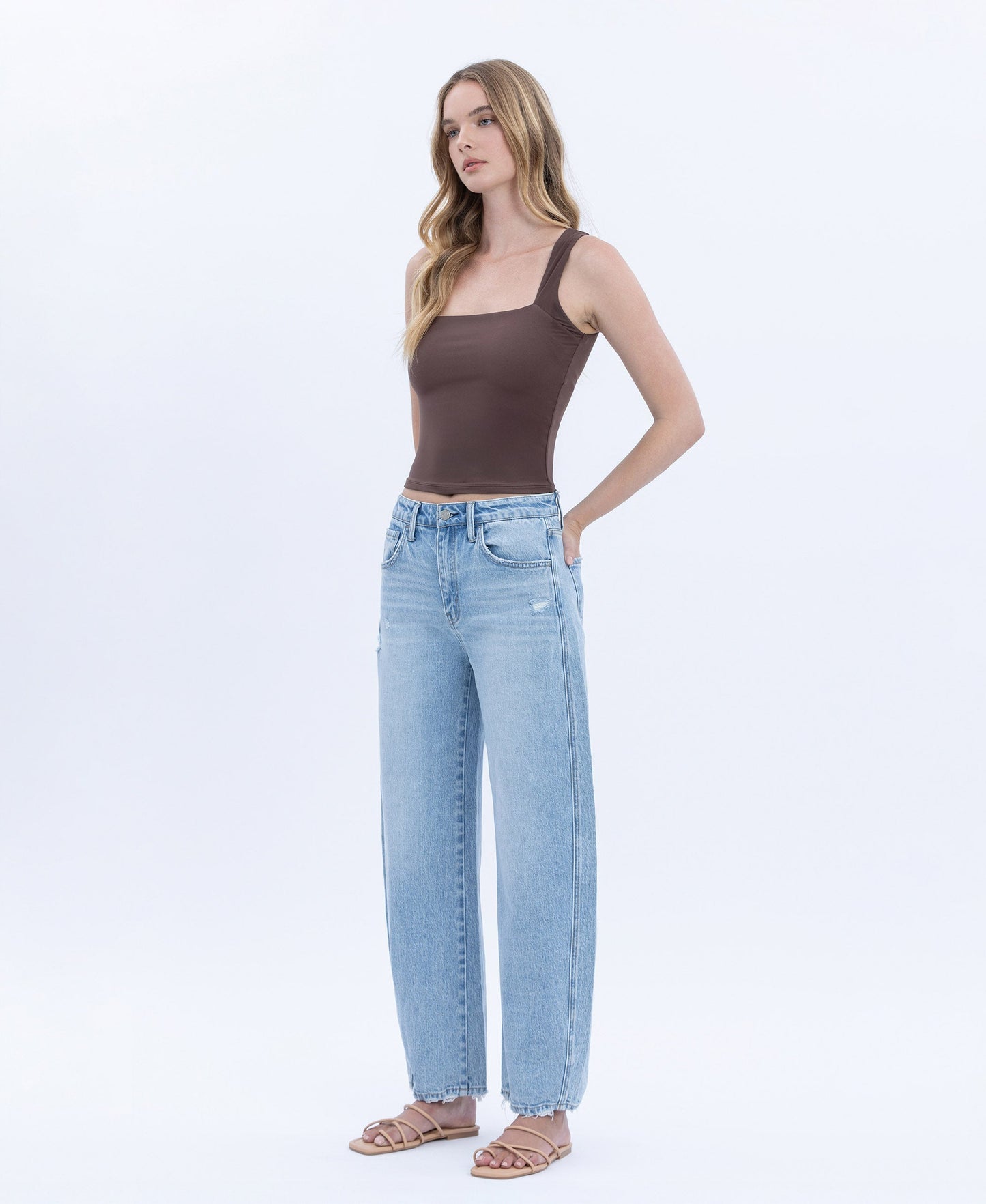 Stellarly High Rise Barrel Jeans