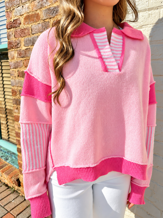 Set It Up Pullover Sweater