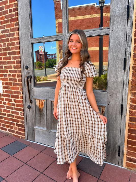 Ingalls Plaid Midi Dress