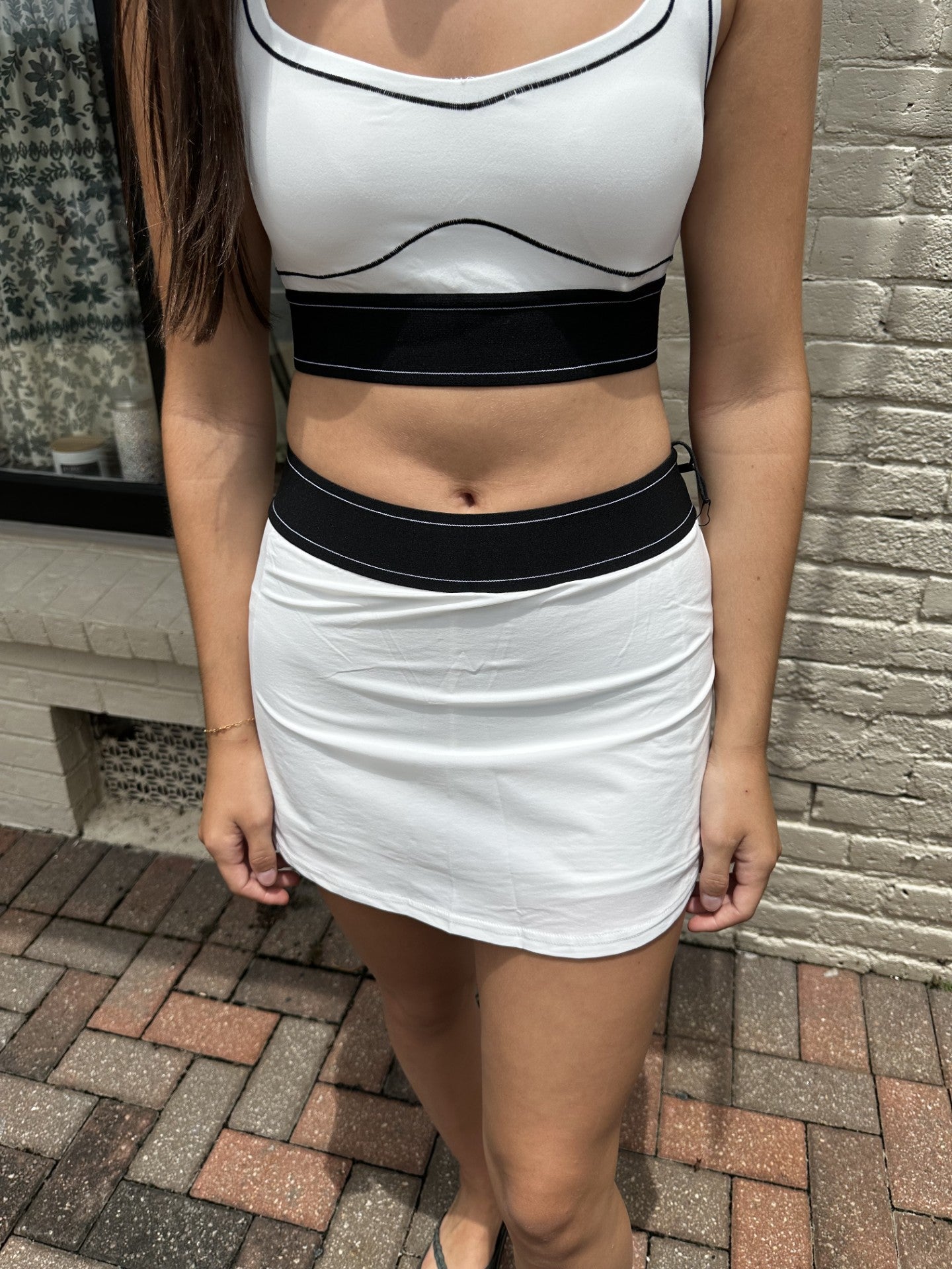 Contrast Thread Sports Bra