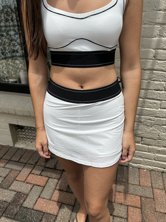 Contrast Thread Sports Bra