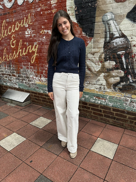 Olivia Stripe Wide Leg