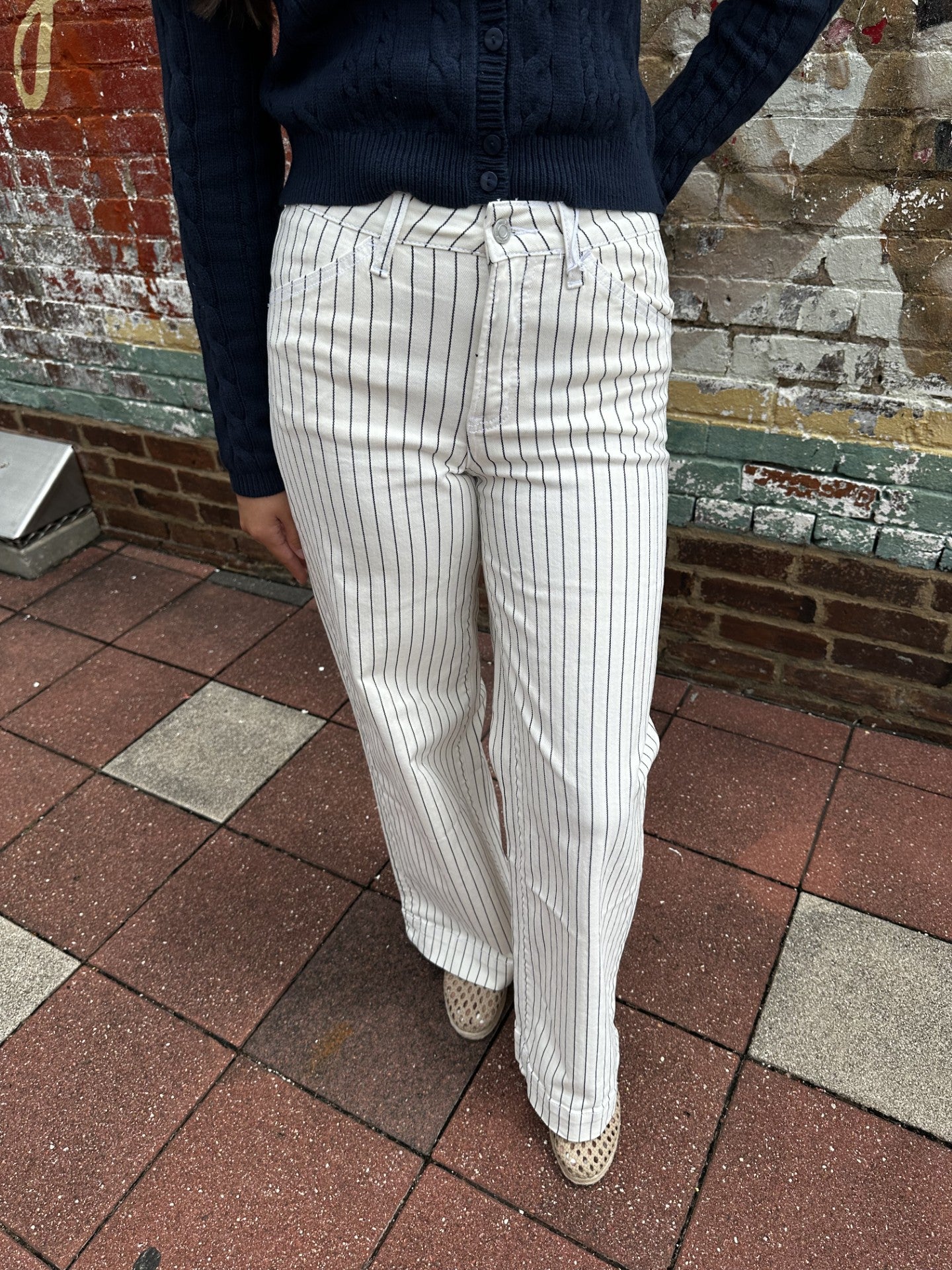 Olivia Stripe Wide Leg