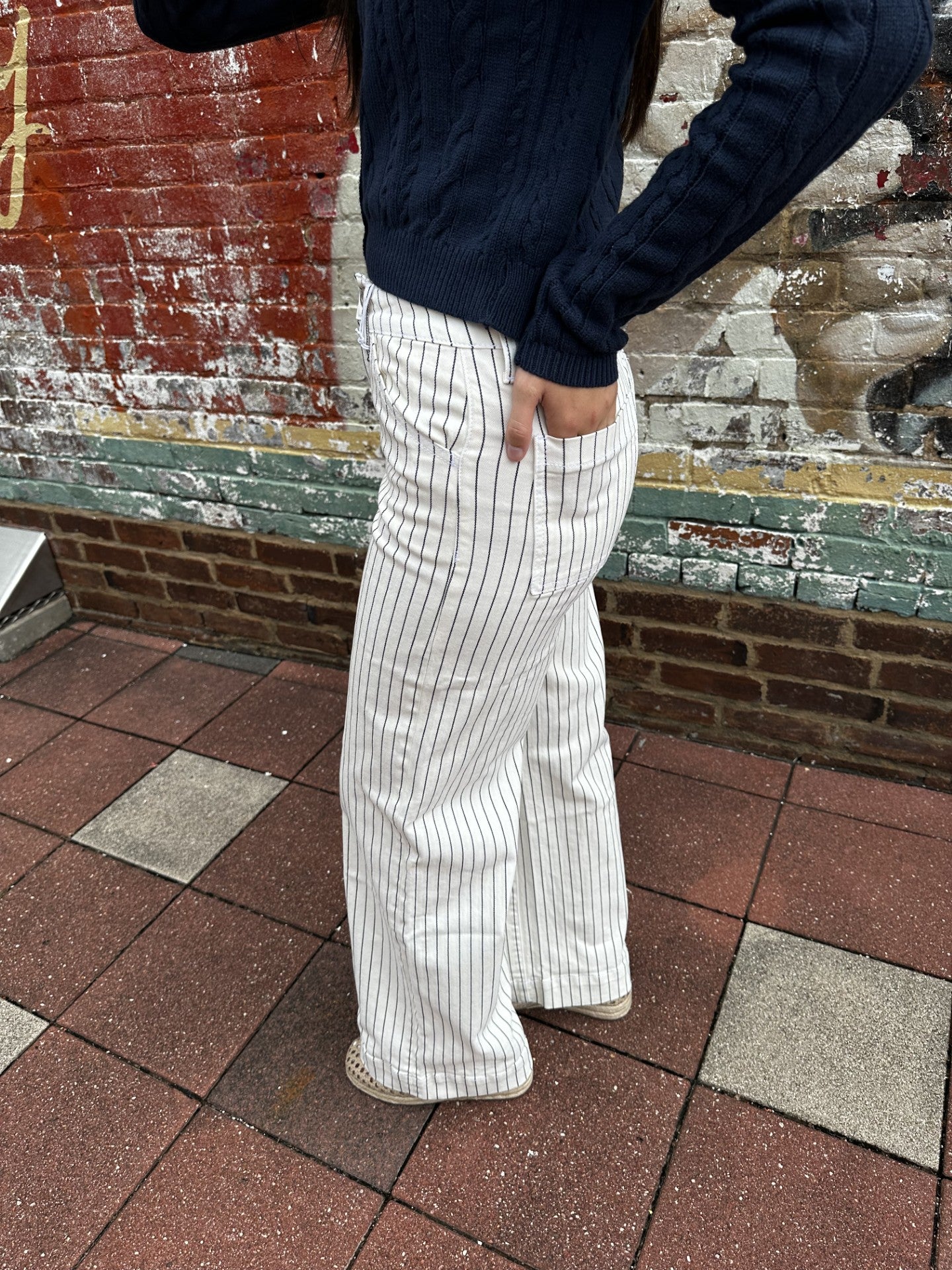 Olivia Stripe Wide Leg