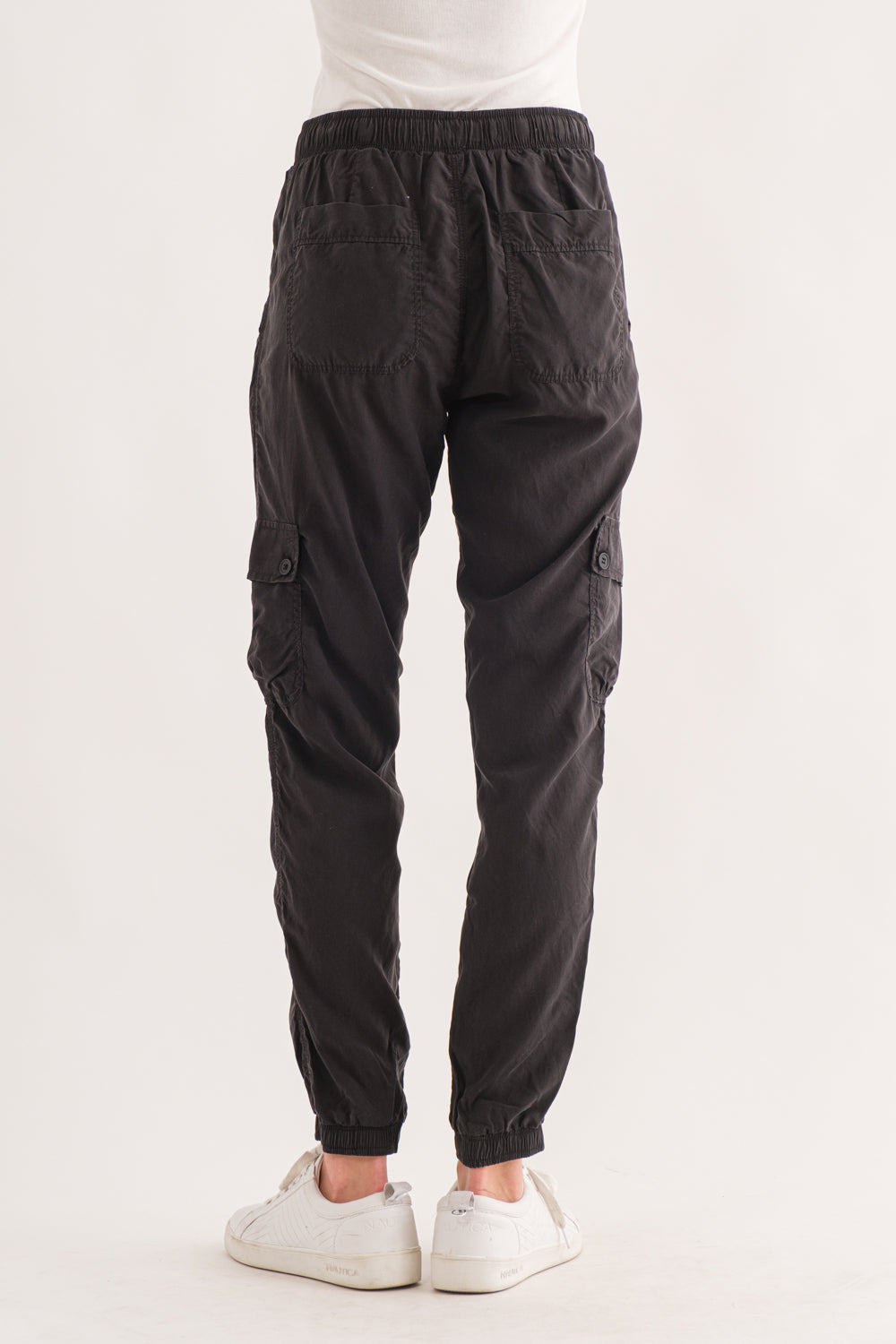 Wasabi+Mint® Tencel Elastic Waistband Cargo Pants