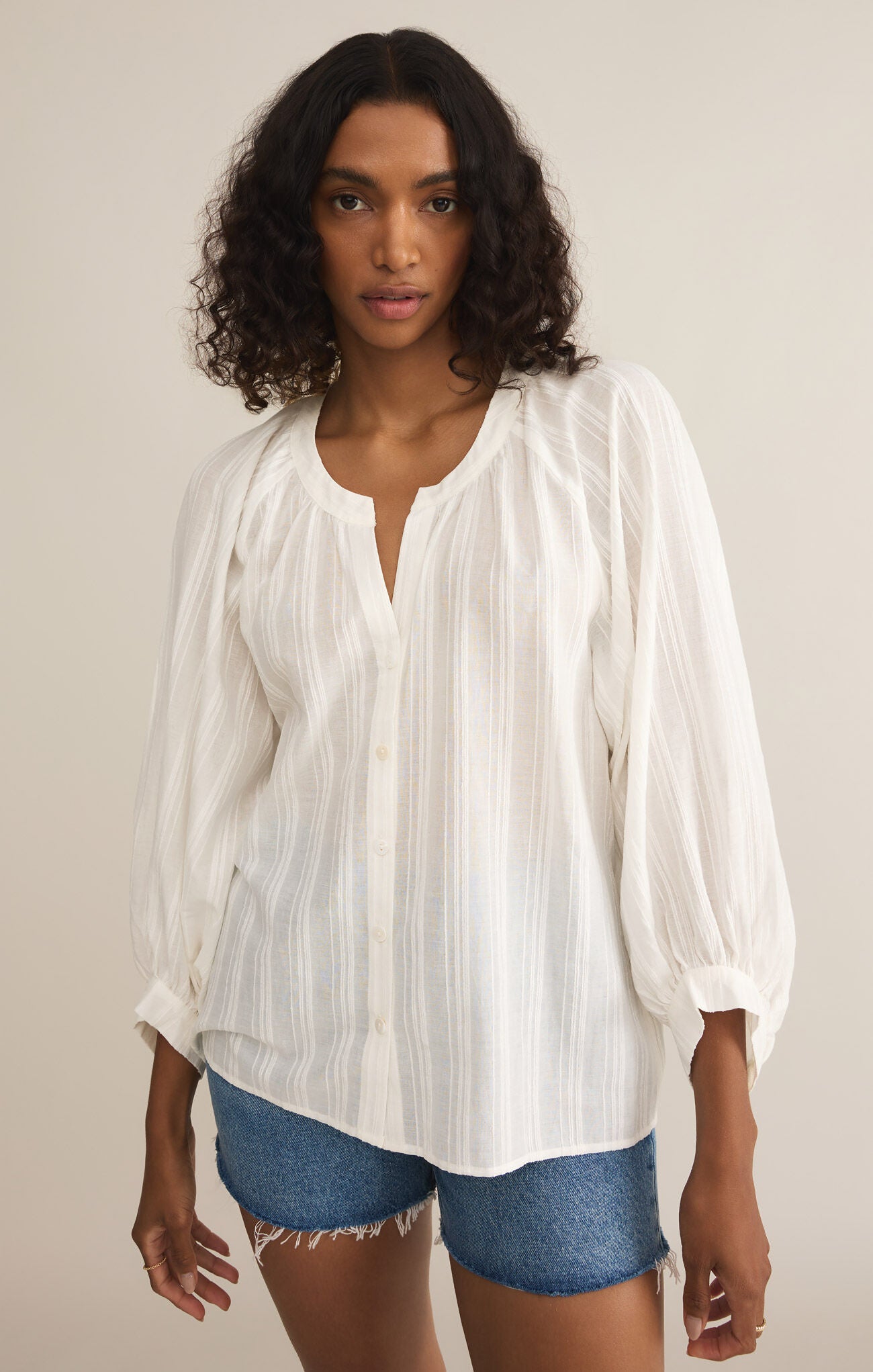 Z Supply Wren Button Up Top