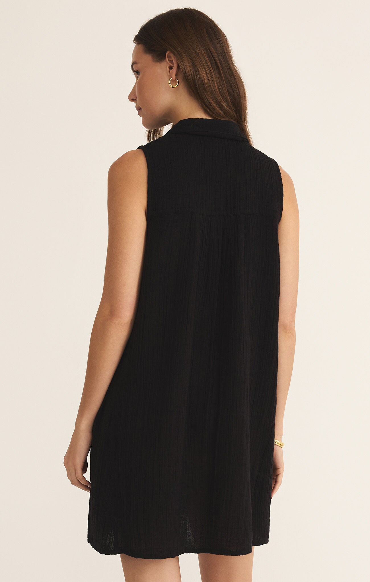 Z Supply New Light Mini Dress- black