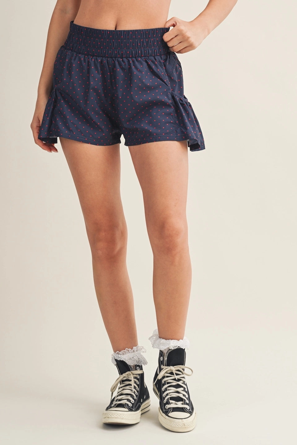 Pretty Polka Flare Shorts