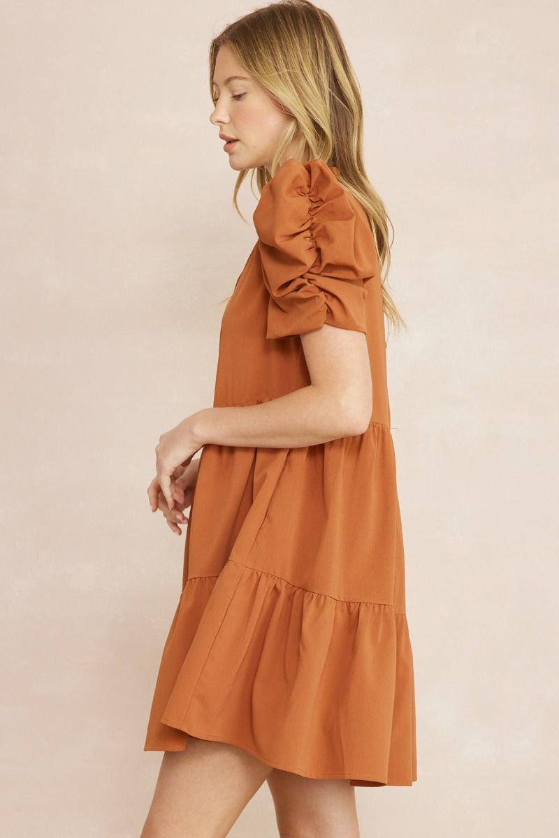 Entro Puff Sleeve Dress with POCKETS!!! Entro Puff Sleeve Dress with POCKETS!!!