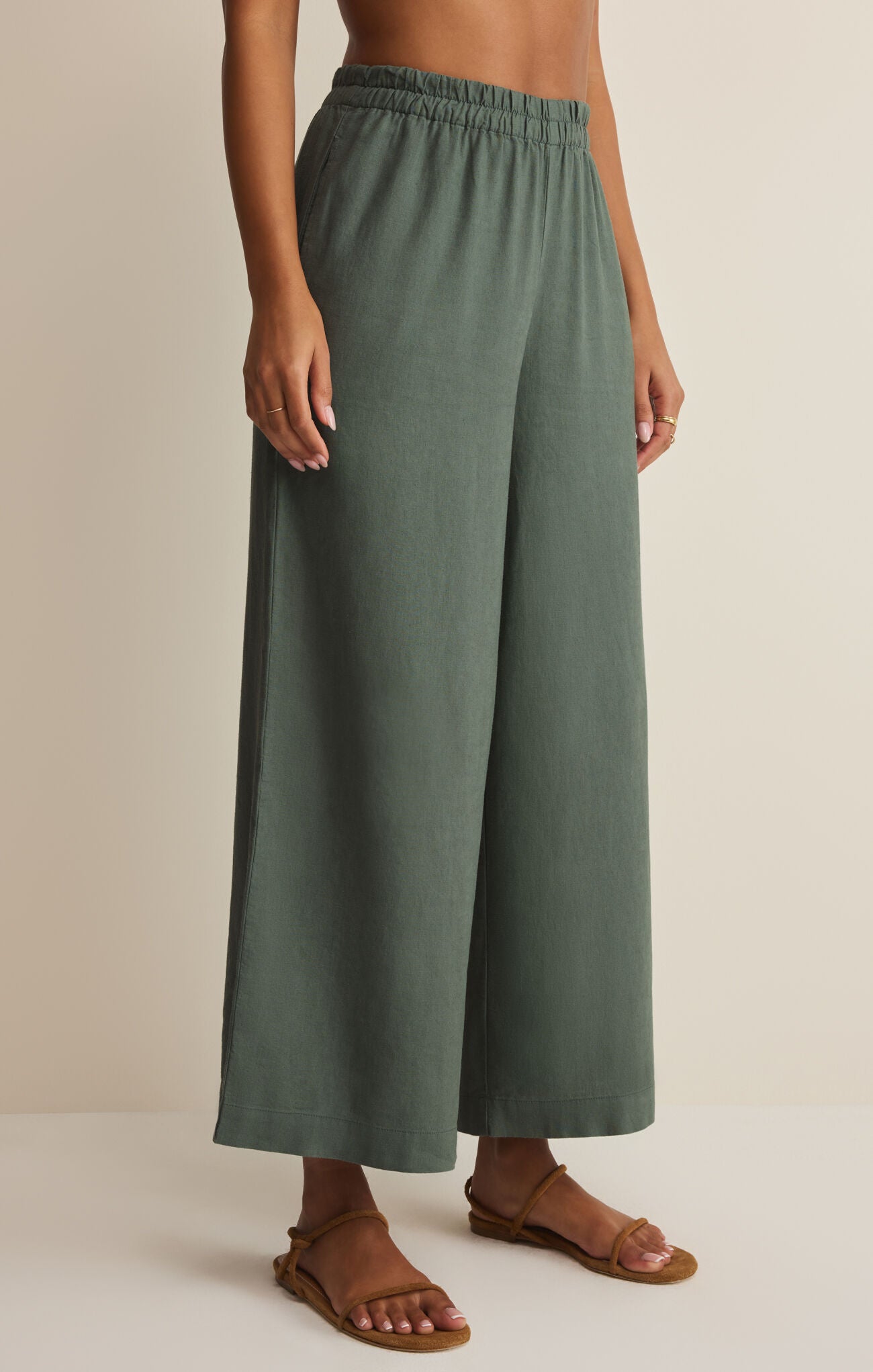 Scout Linen Pant - Everglade