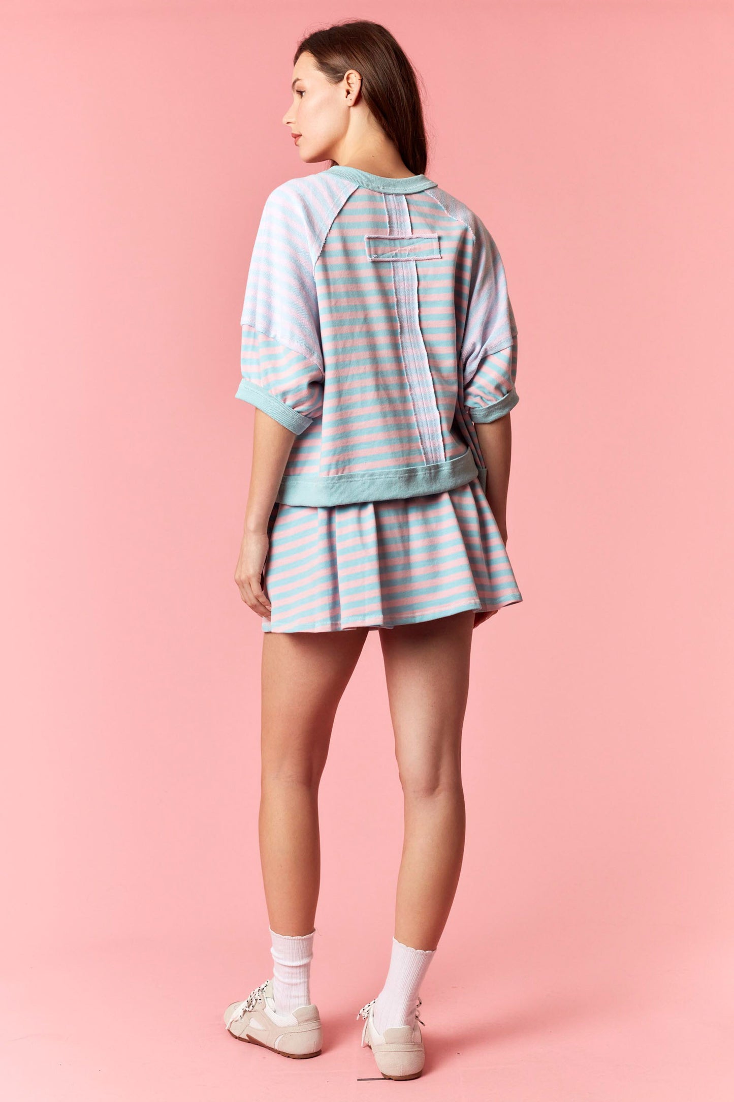 Pure Comfort Striped Skort Set