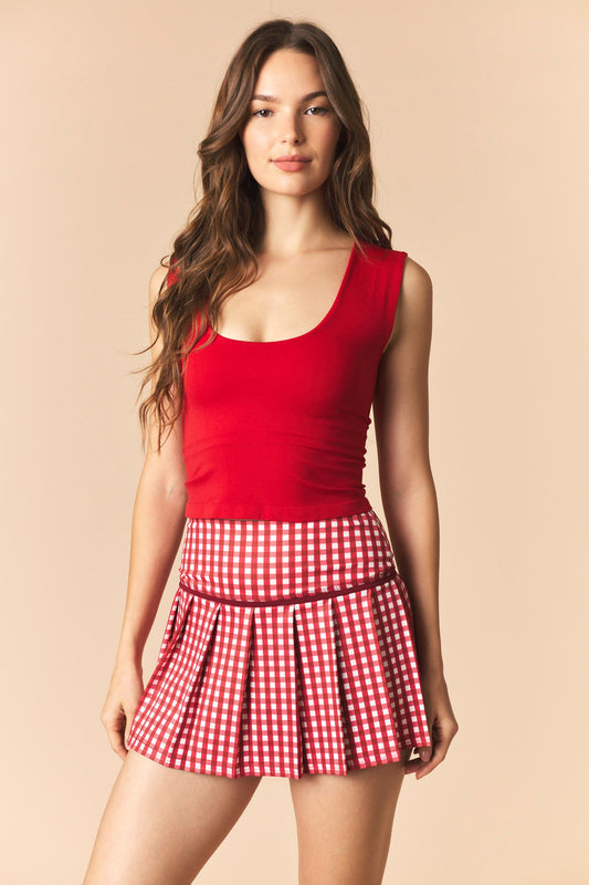 Gingham Gameday Skirt