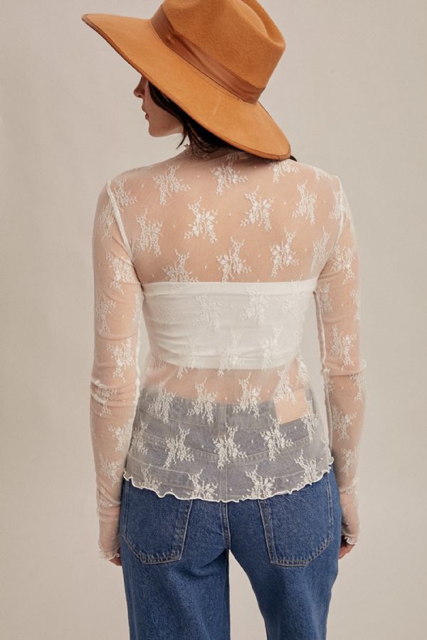 Mock Neck Lace Under Lay