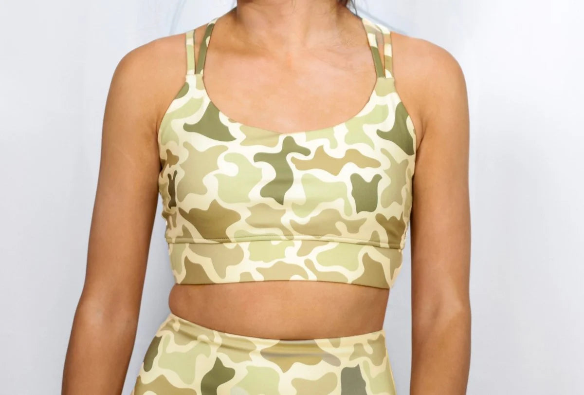 Limitless Sports Bra- Oasis Camo