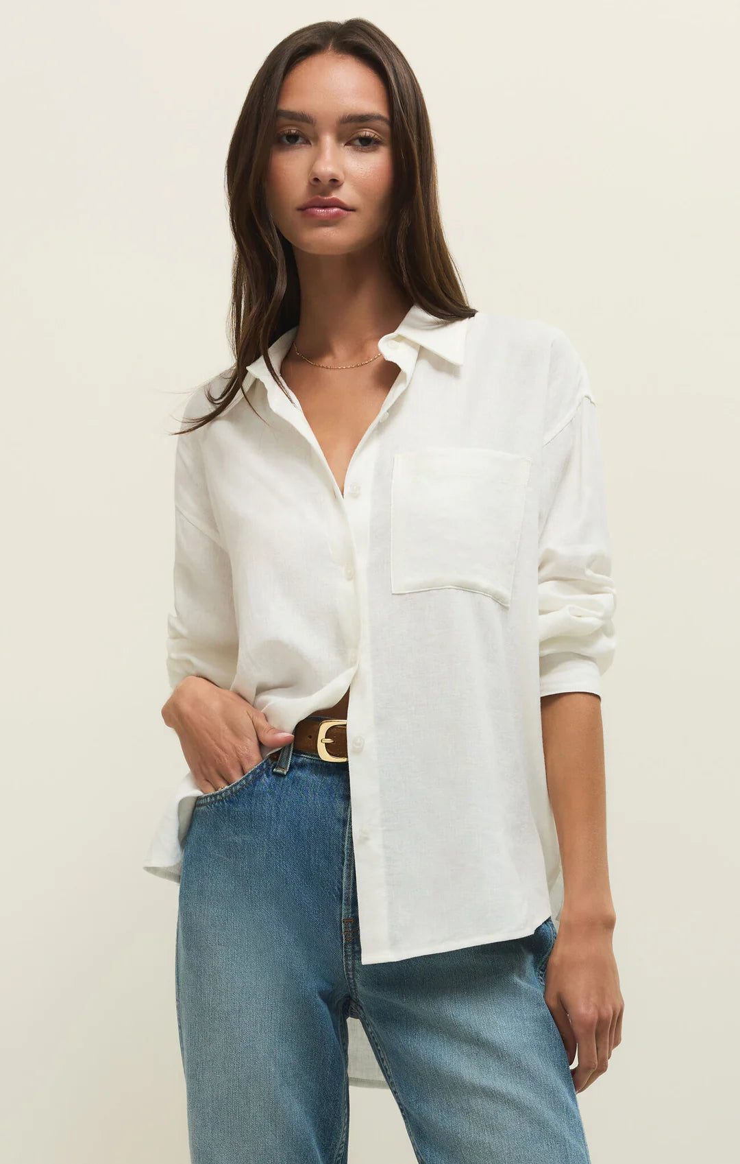 Alfie Linen Button Up