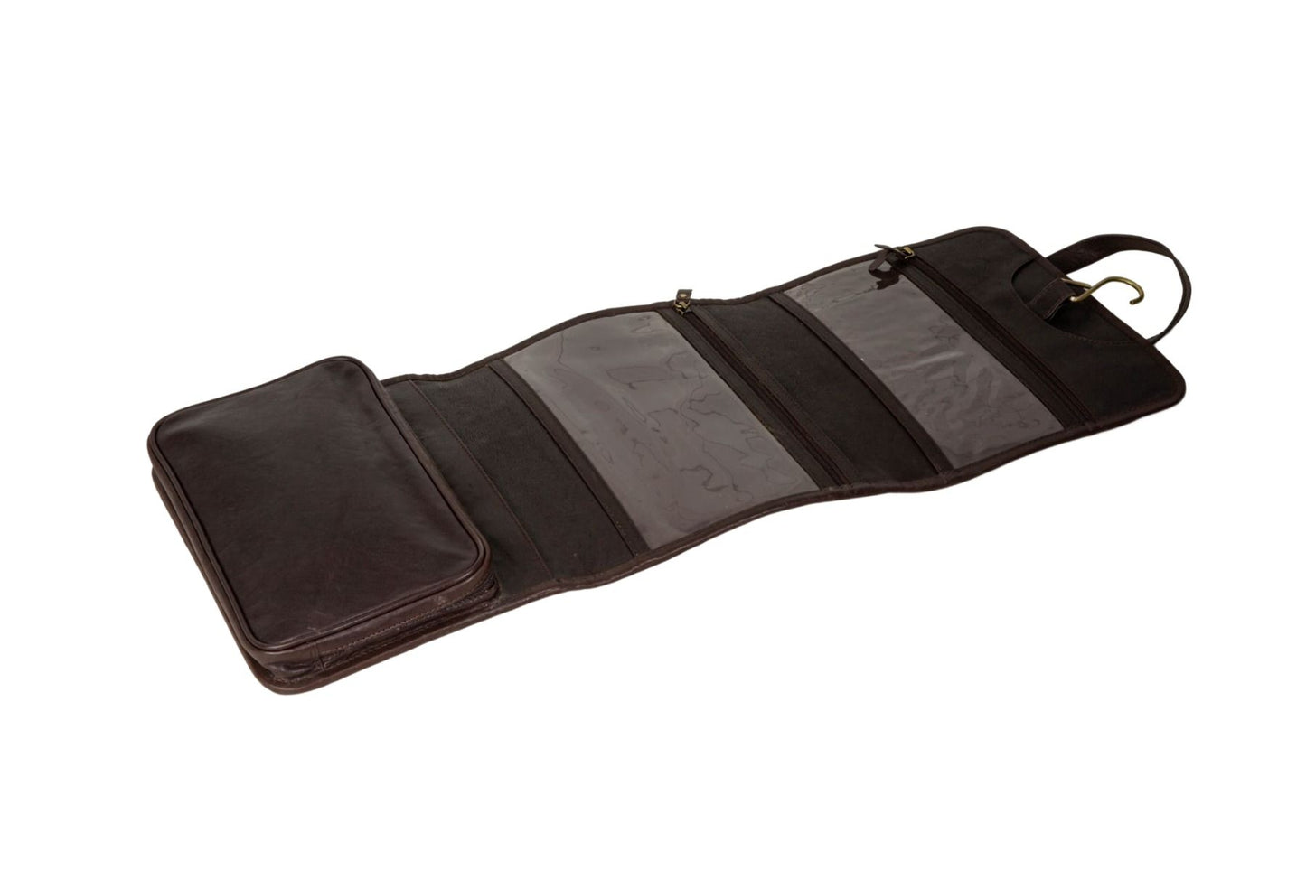 Myra-Cornflower Folding Travel Organizer- Brown & White
