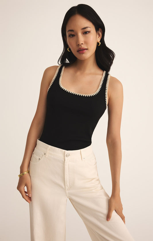 Z Supply Jaidynn Rib Tank- Black