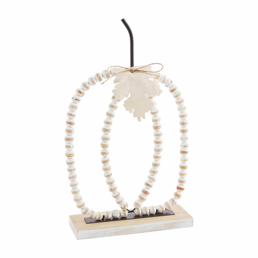 Large Beaded Pumpkin Sitter