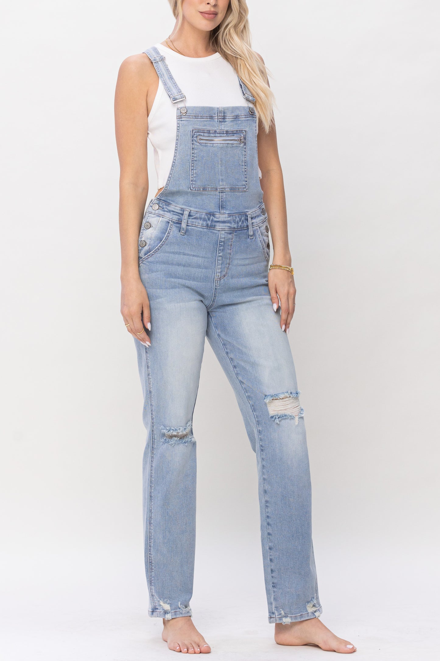 Judy Blue® High Waisted Overalls Straight Leg