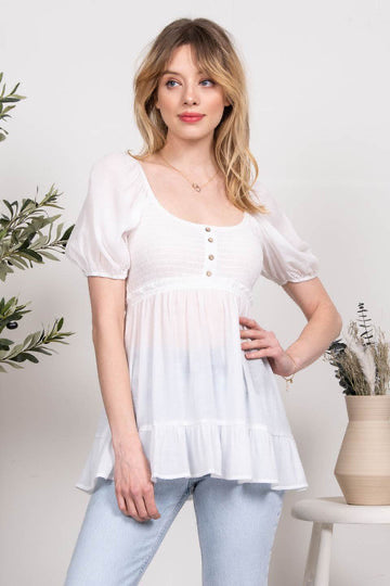 "Force of Love" Babydoll top
