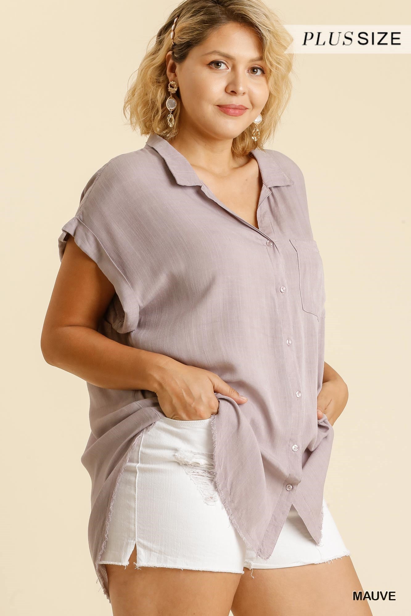 Mauve color, front view