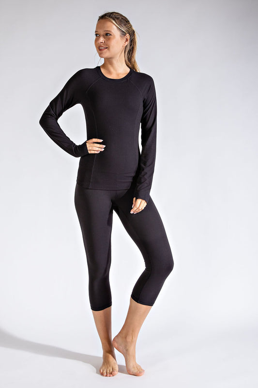 Rae Mode® Butter Soft, Active Long Sleeve Top